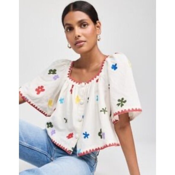 Tuckernuck Rhodes Macadamia Bahia Bloom Gabriel Top - Picture 1 of 13